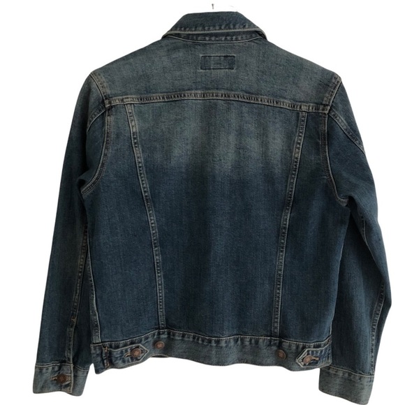 Lucky Brand Jacket The Tomboy Trucker Blue Denim Size Small - Picture 12 of 13